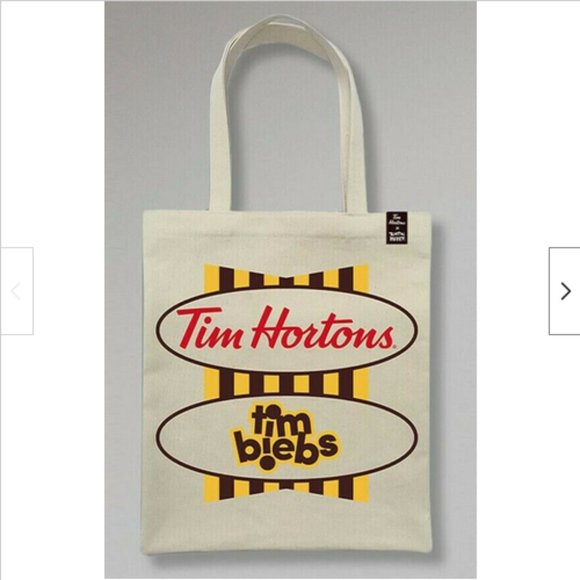 Justin Bieber x Tim Hortons Fanny Pack & Cotton Tote Bag Tim Biebs NEW Set of 2 - Picture 3 of 7